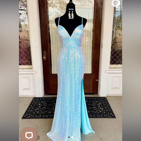 RED Sequin Prom Dress - Picture 1 of 4